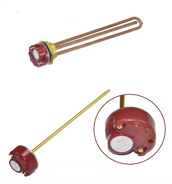 DN42 1-1/4 Copper Water Heater Heating Element With Thermostat