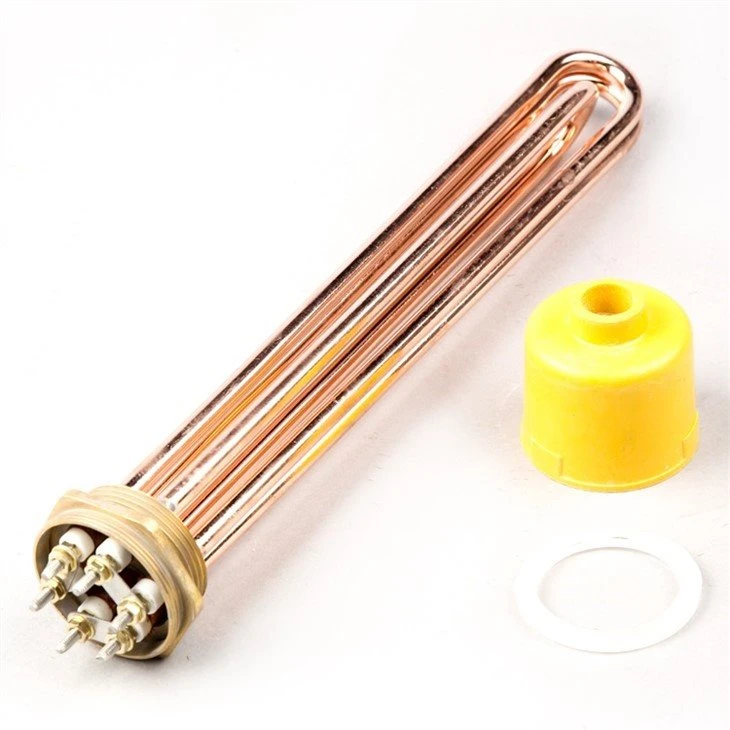Brass immersion heating element